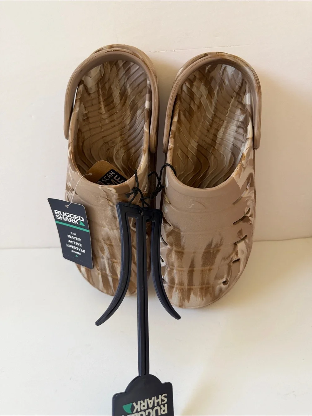 New Men’s Rugged Shark Comfort EVA Clog Sandals